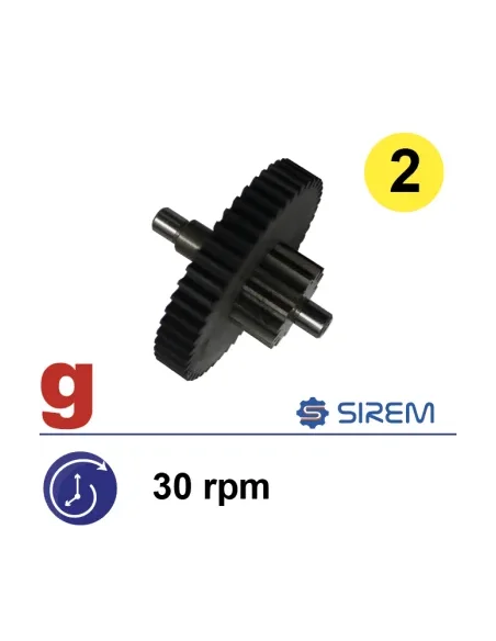 Kit de segundo tren para reductores Sirem tipo F 30vpm