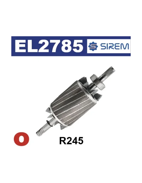 Rotor R245 para motoreductores tipos F, D, H