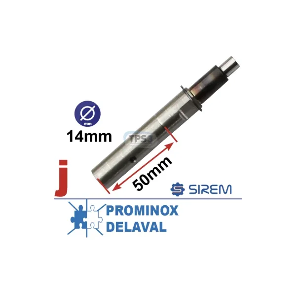 Eje de salida tipo F L:45 D:14 (Prominox, Delaval)