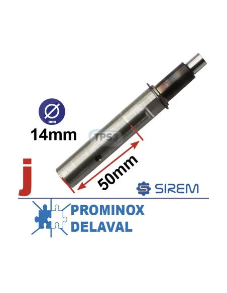 Eje de salida tipo F L:45 D:14 (Prominox, Delaval)