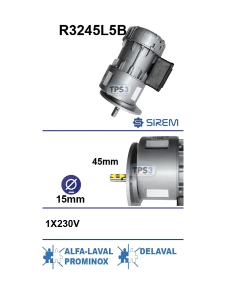 Motorreductor R3245L5B 32vpm 400V (Alfa Laval, Prominox, Delaval)