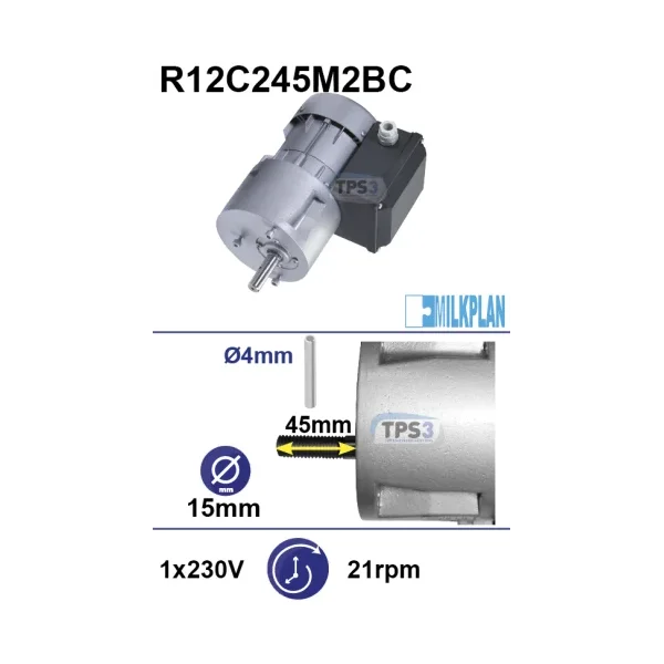 Motorreductor R1C245M2BC 21rpm 230V (Milkplan)