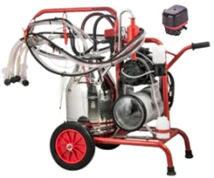 Ordeñadora para 2 cabras con pulsacion electronica