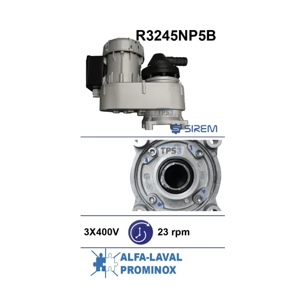 Motorreductor R3245NP5B 23vpm 400V (Alfa Laval, Prominox)