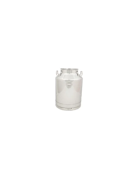 Cantara transporte de leche Acero inoxidable con bisagras y capacidad de 25 Litros