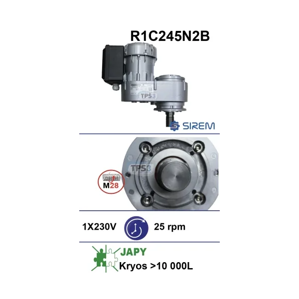 Motorreductor R1C245N2BR 25vpm 230V (Japy)