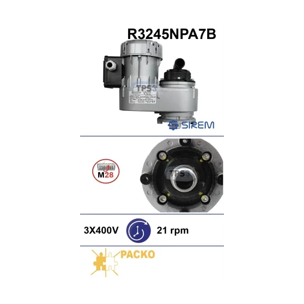 Motorreductor R1C1245NPA7B 21vpm 400V (Packo)