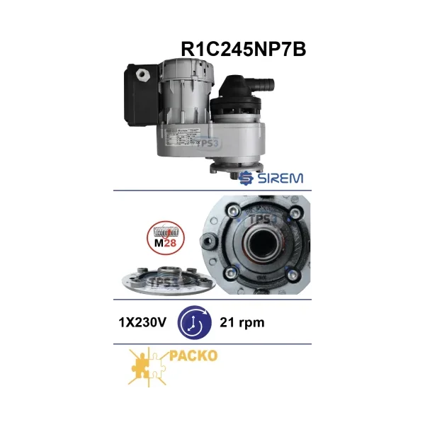 Motorreductor R1C245NP7B 21vpm 230V (Packo)