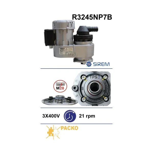 Motorreductor R3245NP7B 21vpm 400V (Packo)