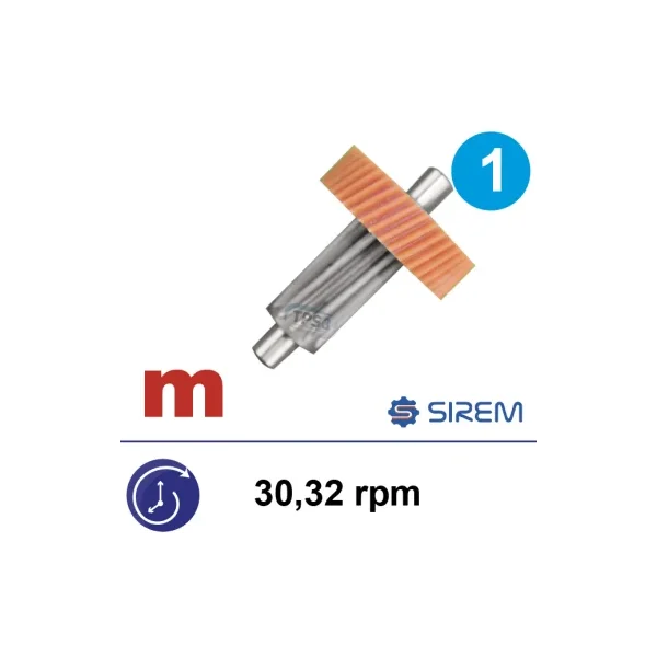 Kit 1er tren Celoron para motoreductores Sirem tipo N 30-32vpm