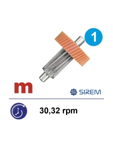 Kit 1er tren Celoron para motoreductores Sirem tipo N 30-32vpm