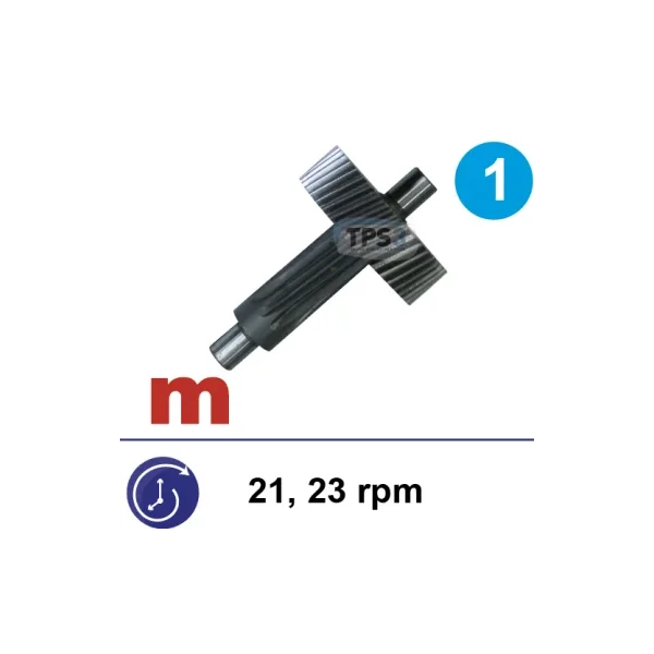 1er engranaje metálico para MR Sirem tipo N reforzado 21-23vpm