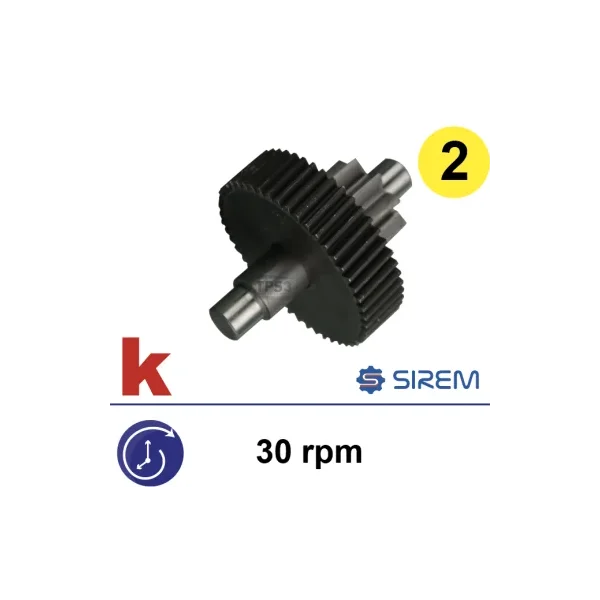 Kit 2ndo tren para motorreductores Sirem tipos N 30v/min