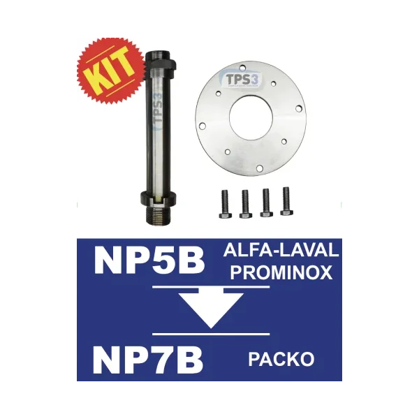 Kit de transformación : motorreductor NP5B en tipo NP7B (tanques Packo)