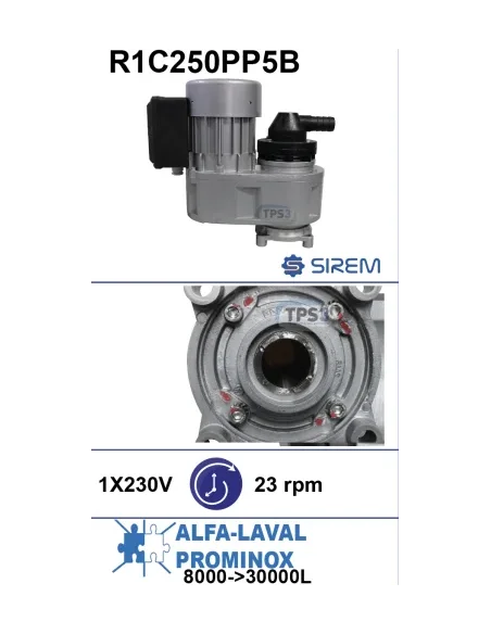 Motorreductor R1C250PP5B 23vpm 230V (Alfa Laval, Prominox)