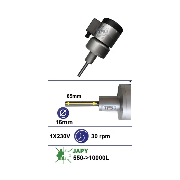 Motorreductor adaptable (tipo D) 30vpm 230V (Japy)