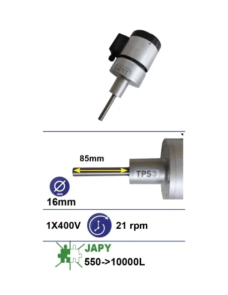 Motorreductor adaptable (tipo D) 21vpm 400V (Japy)