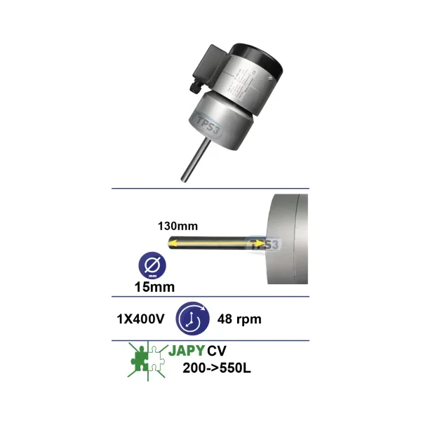 Motorreductor adaptable (tipo F) 48vpm 400V (Japy)