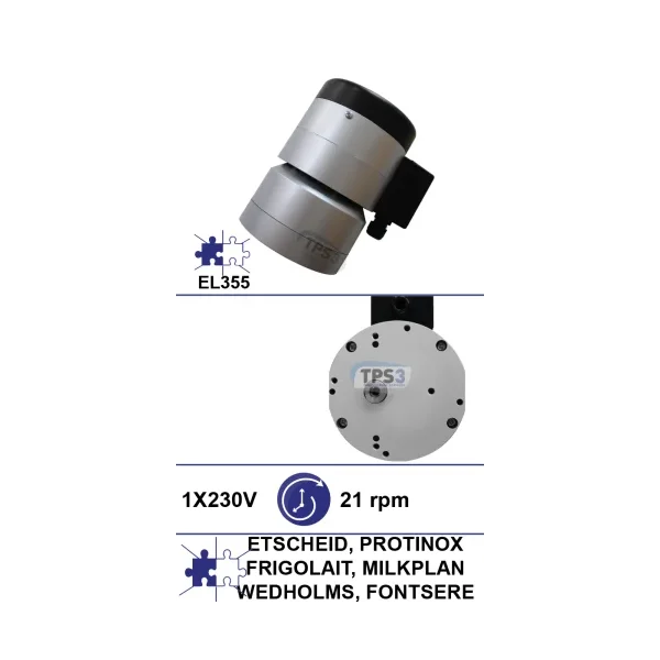 Motorreductor universal 21vpm 230V con eje roscado
