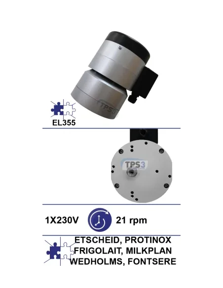 Motorreductor universal 21vpm 230V con eje roscado