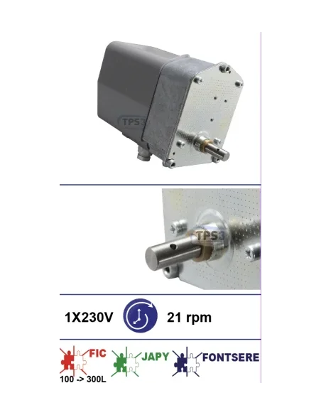 Motorreductor Crouzet 40vpm 230V (Fic G1 100-300L)