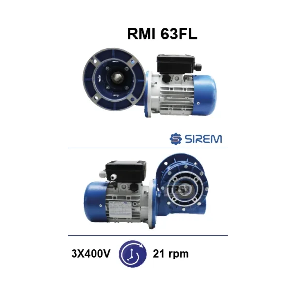 Motorreductor RMI 63FL 21rpm (Packo)