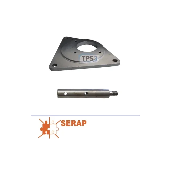Eje para motorreductor universal adaptable Serap + brida triangular