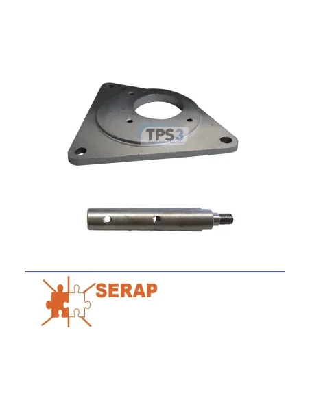 Eje para motorreductor universal adaptable Serap + brida triangular