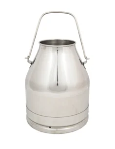 Cantara de acero inoxidable con capacidad de 40 Litros para maquina de ordeño con asa