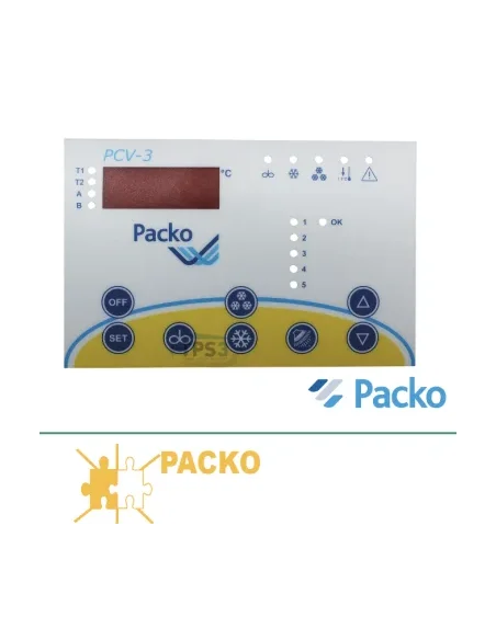 Placa frontal de teclado PCV3 autoadhesiva (Packo)