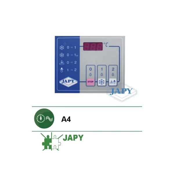Placa frontal adhesiva para teclado A4 (Japy)