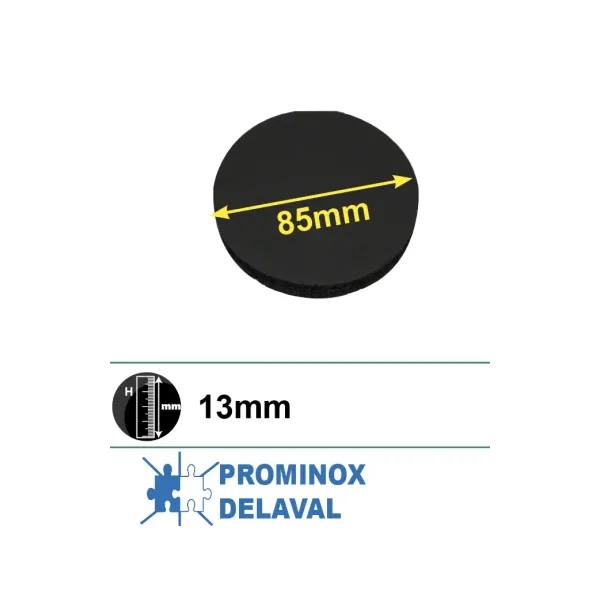 Almohadilla aislante para sonda de temperatura D85 espesor 13 (Alfa Laval, Prominox)