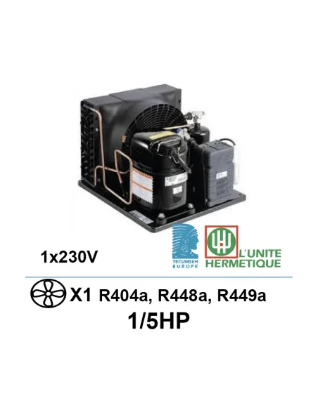 Grupo frigorífico Tecumseh 1x230V 1/5Ch
