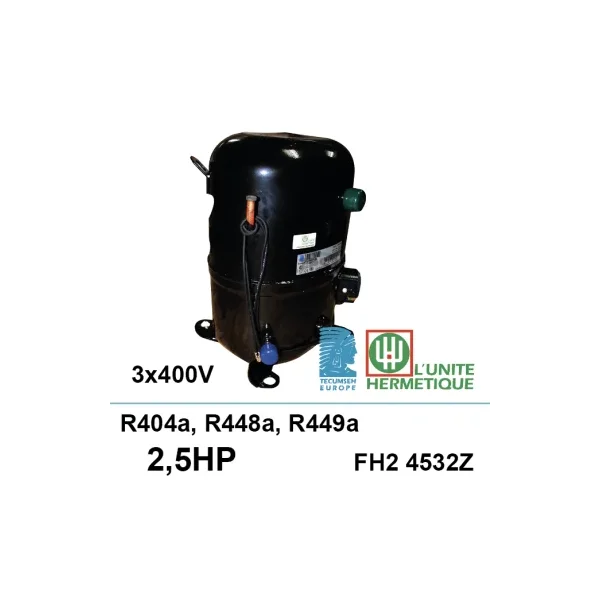 Compresor UH FH2 4532Z-XG 2.5Ch + bolsa de válvula