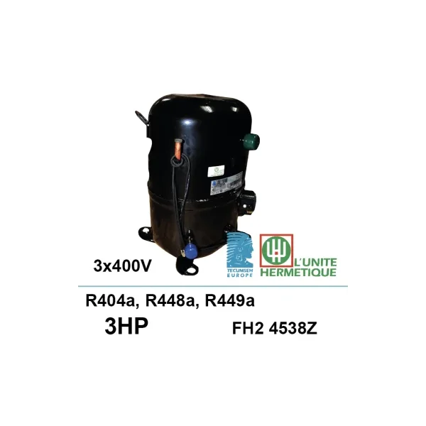 Compresor UH FH2 4538Z-XG 3Ch + bolsa válvula