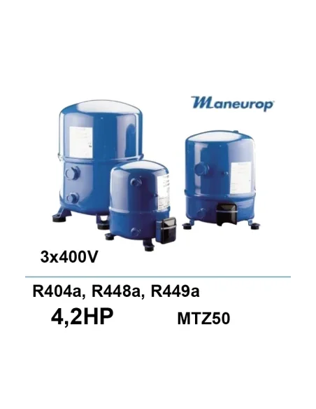 Compresor Maneurop MTZ50 R404a 4.5cv