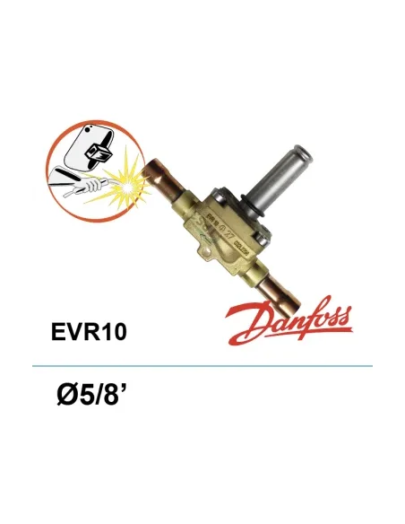Cuerpo de electroválvula Danfoss EVR10 5/8 Freon para soldar