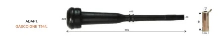 Pezonera Gascoigne T54/L caucho