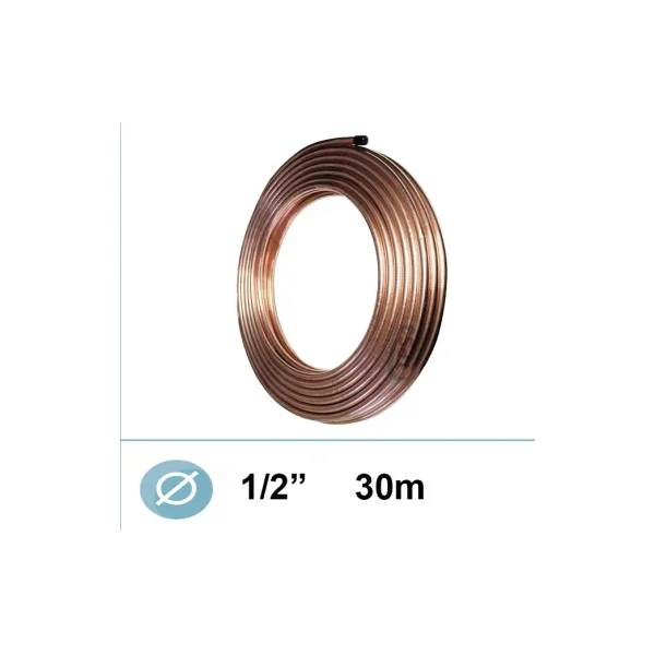 Ø 1/2 tubo refrigerante de cobre recocido en espiral