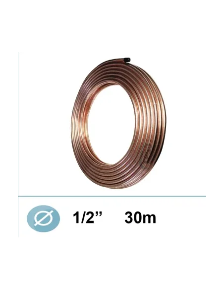 Ø 1/2 tubo refrigerante de cobre recocido en espiral
