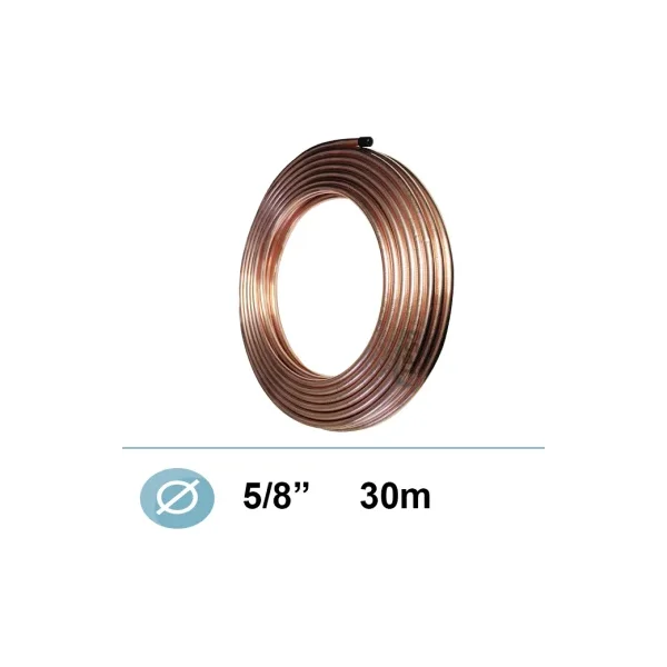 Ø 5/8 tubo refrigerante de cobre recocido en espiral