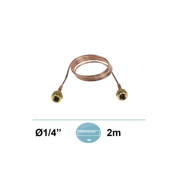 Capilar de cobre con émbolo L:2M