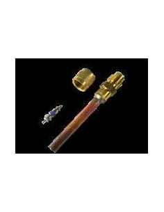 Válvula Schrader con tubo de cobre de 1/4