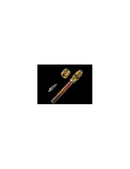 Válvula Schrader con tubo de cobre de 1/4