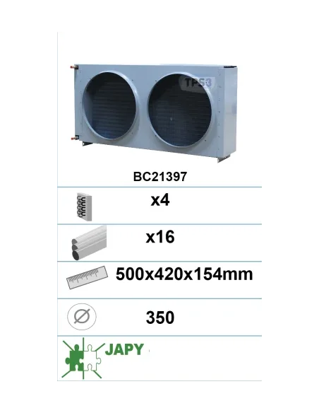 Condensador 4 capas 16 tubos BC2 1397