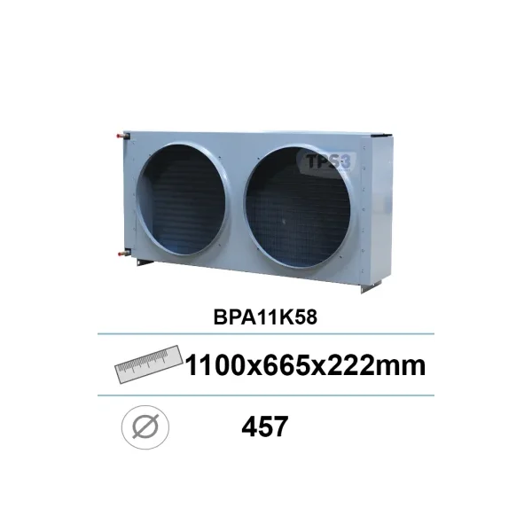 Condensador tipo BPA11K58 1100x665x222 2 respiraderos 427mm