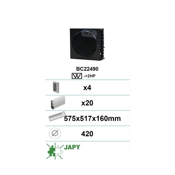 Condensador 4 capas 20 tubos BC2 2490