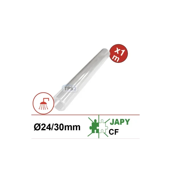 Tubo Acryglass Ø24/30 detección de nivel, vendido al metro  (Japy CF)