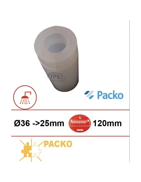 Tubo porta sonda con reducción 36-25 longitud (Packo)