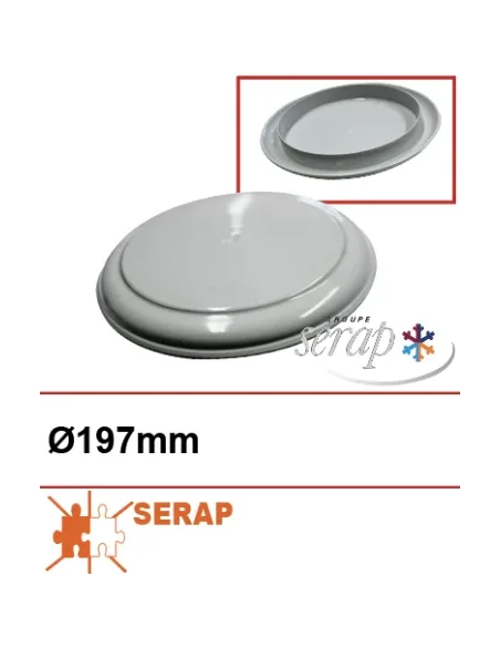Tapón de plástico para entrada de leche Ø197 (Serap)